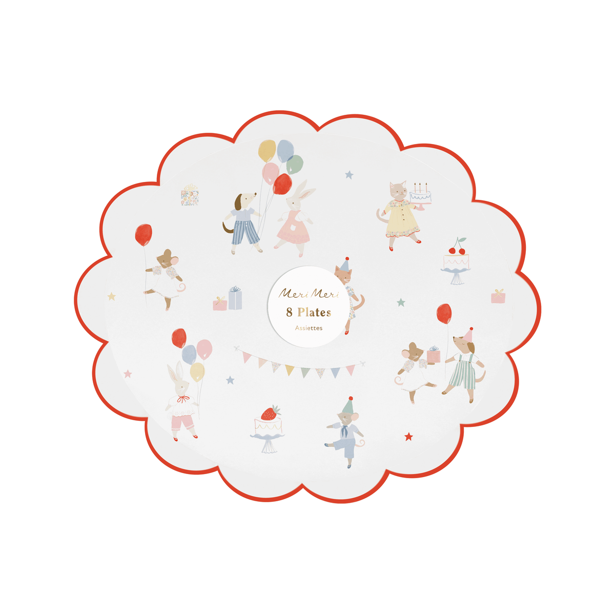 Piatti Dessert Animal Friends Meri Meri (8 pz)