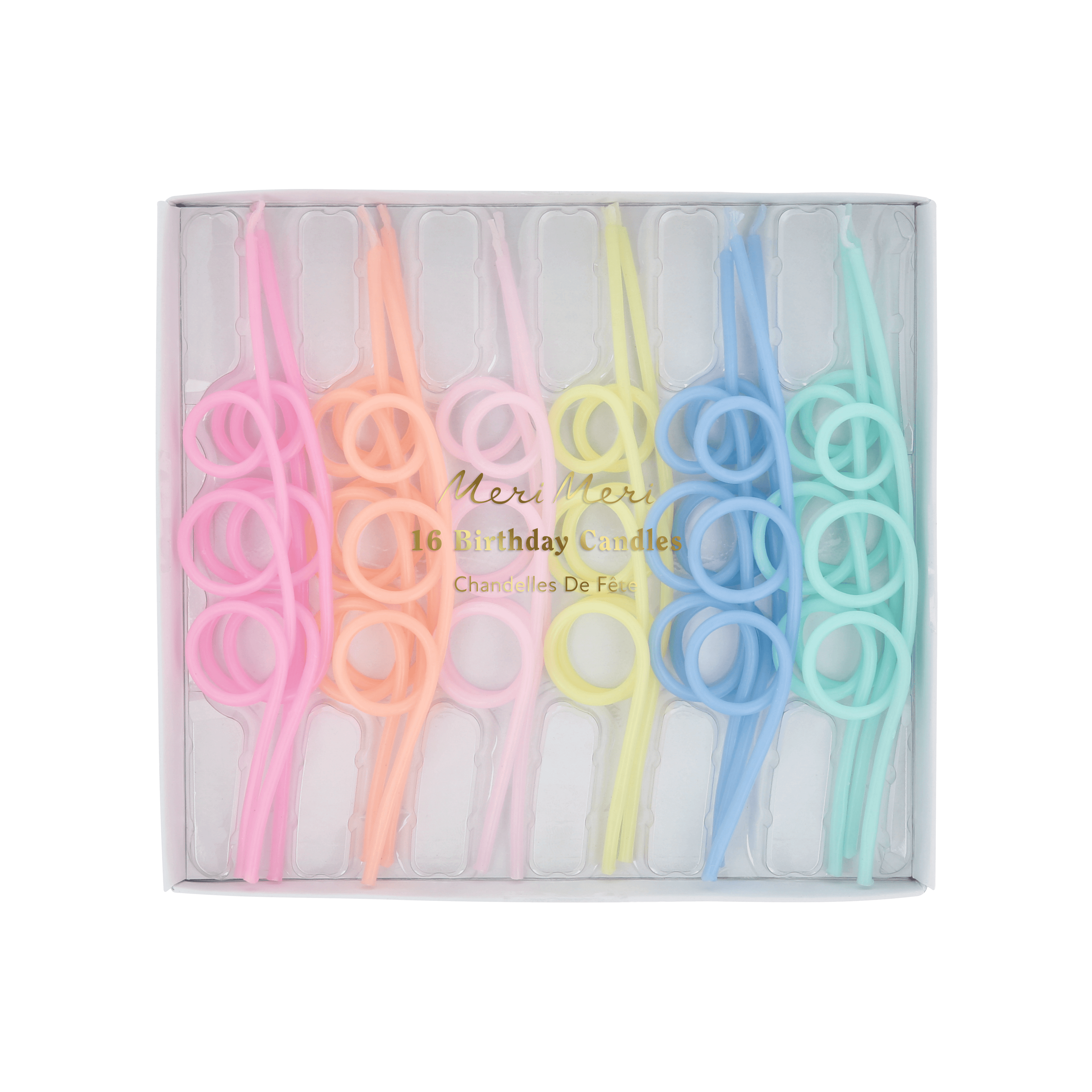 Candele Pastello Loopy Meri Meri (16 pz)
