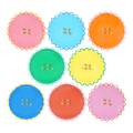 Piatti Dessert Color Pop Happy Birthday (x8)