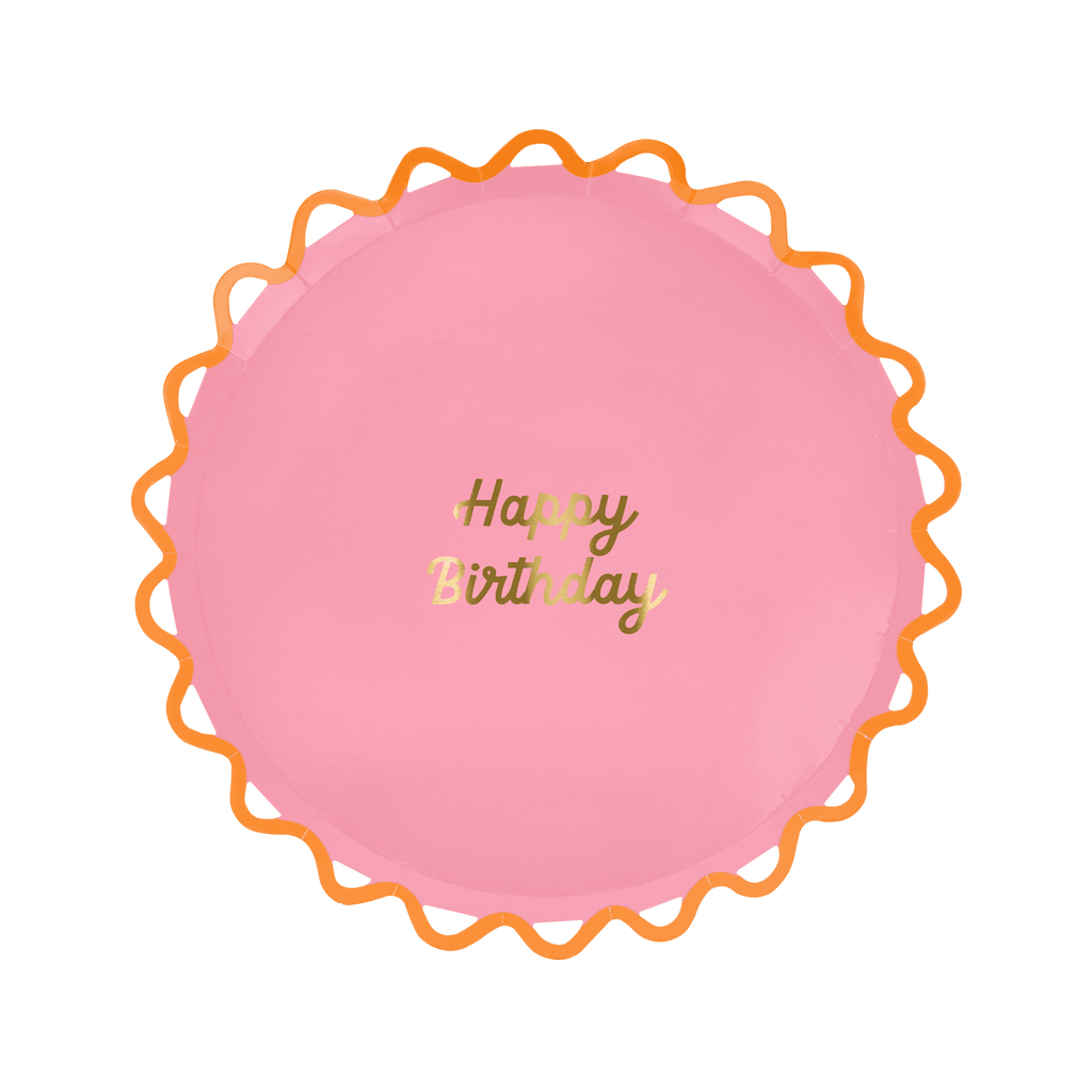 Piatti Dessert Color Pop Happy Birthday (x8)