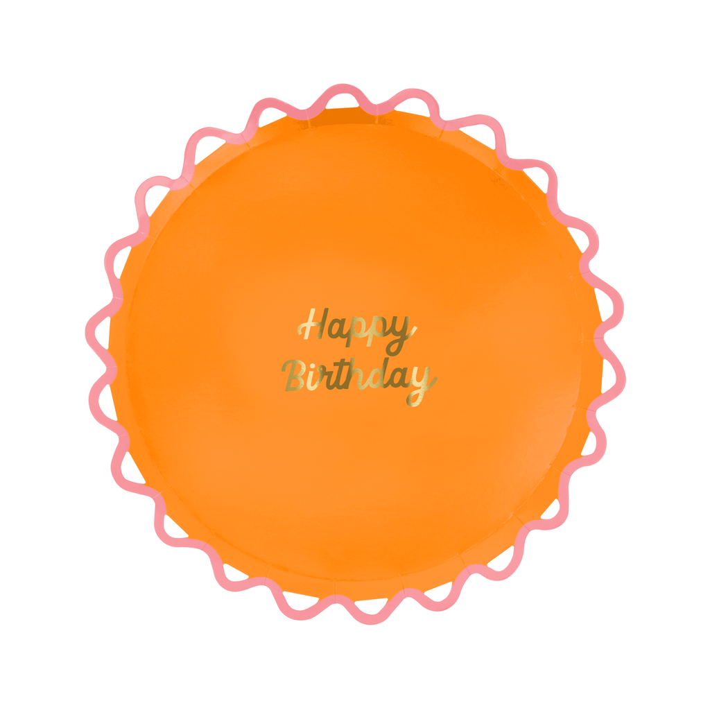Piatti Dessert Color Pop Happy Birthday (x8)