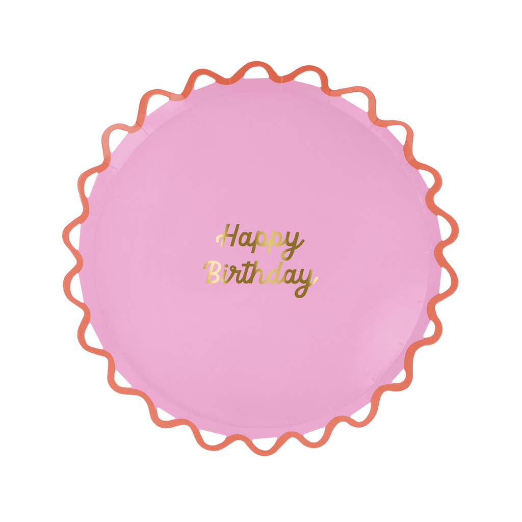 Piatti Dessert Color Pop Happy Birthday (x8)