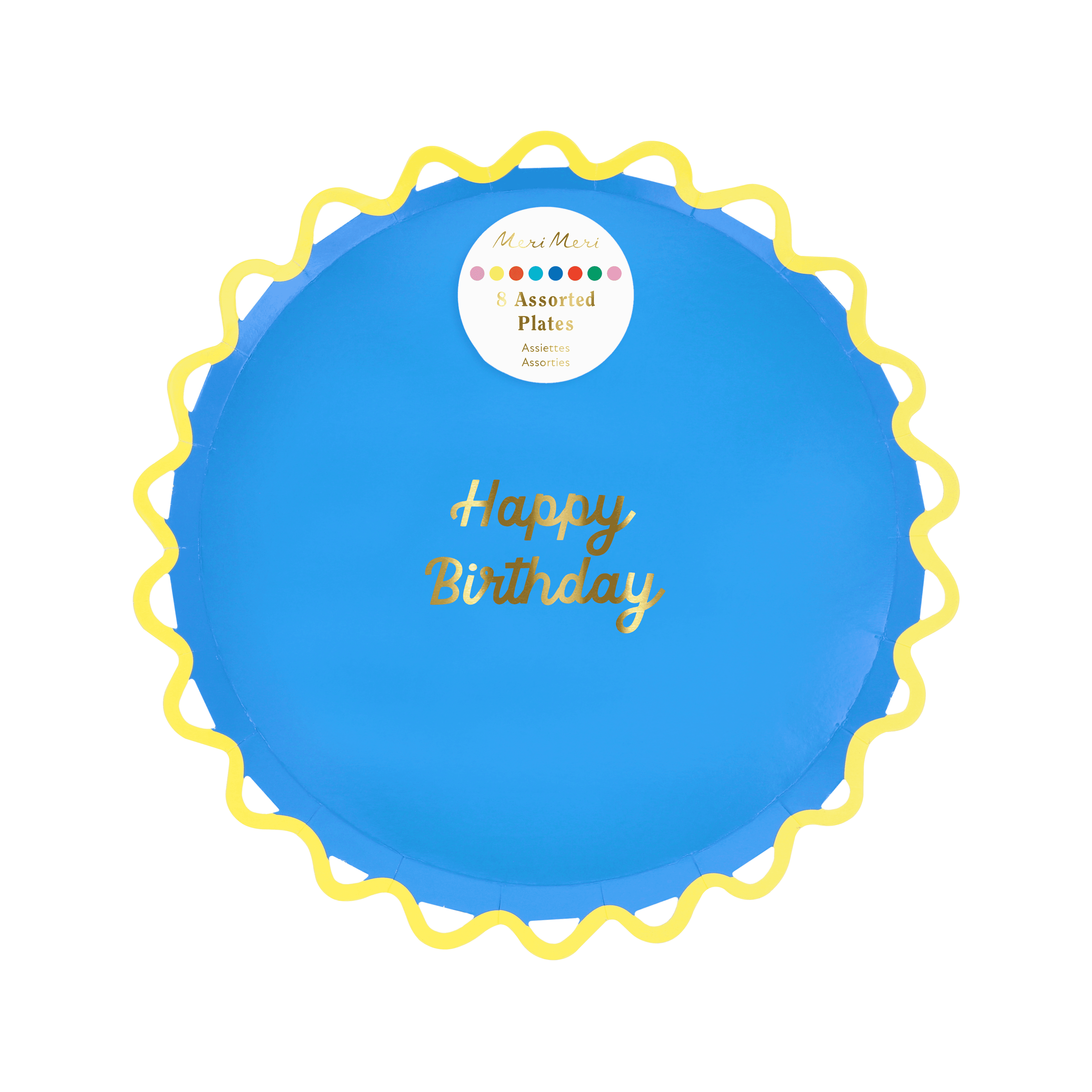 Piatti Dessert Color Pop Happy Birthday (x8)