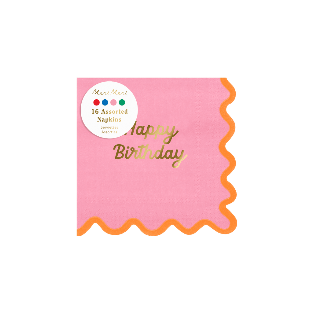 Tovaglioli Piccoli Color Pop Happy Birthday