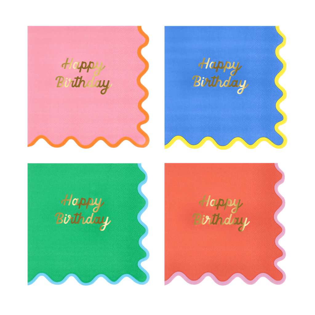Tovaglioli Grandi Color Pop Happy Birthday