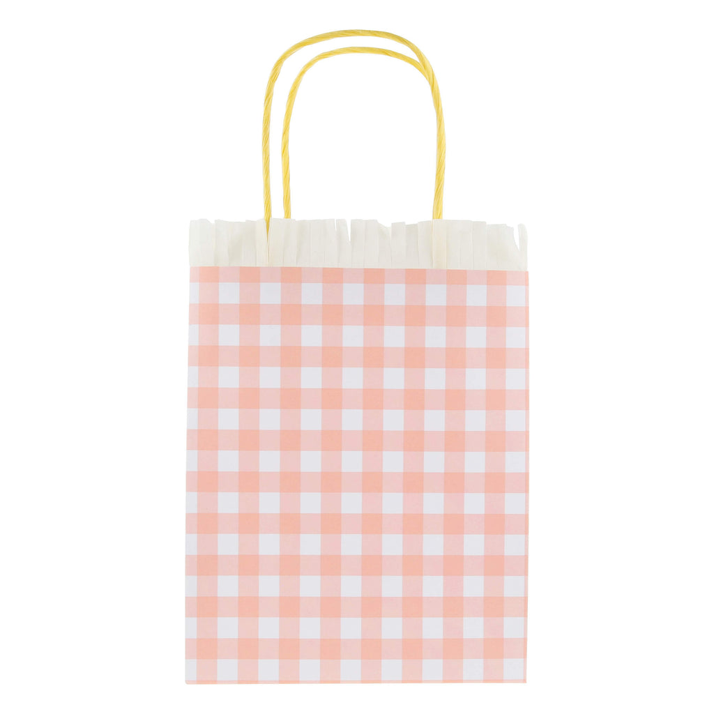 Favour Bag Gingham Pastello con Frange Meri Meri (8 pz)