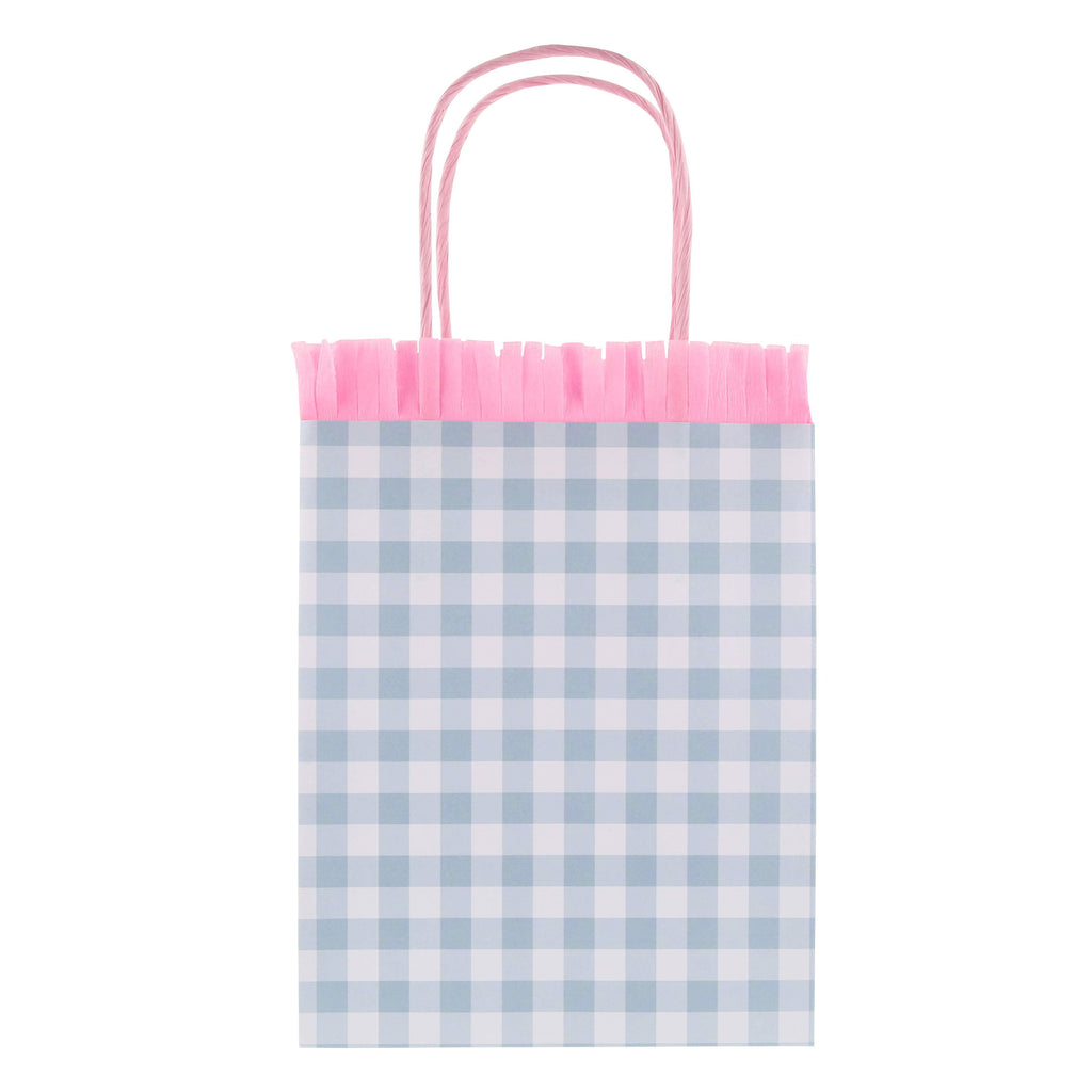 Favour Bag Gingham Pastello con Frange Meri Meri (8 pz)