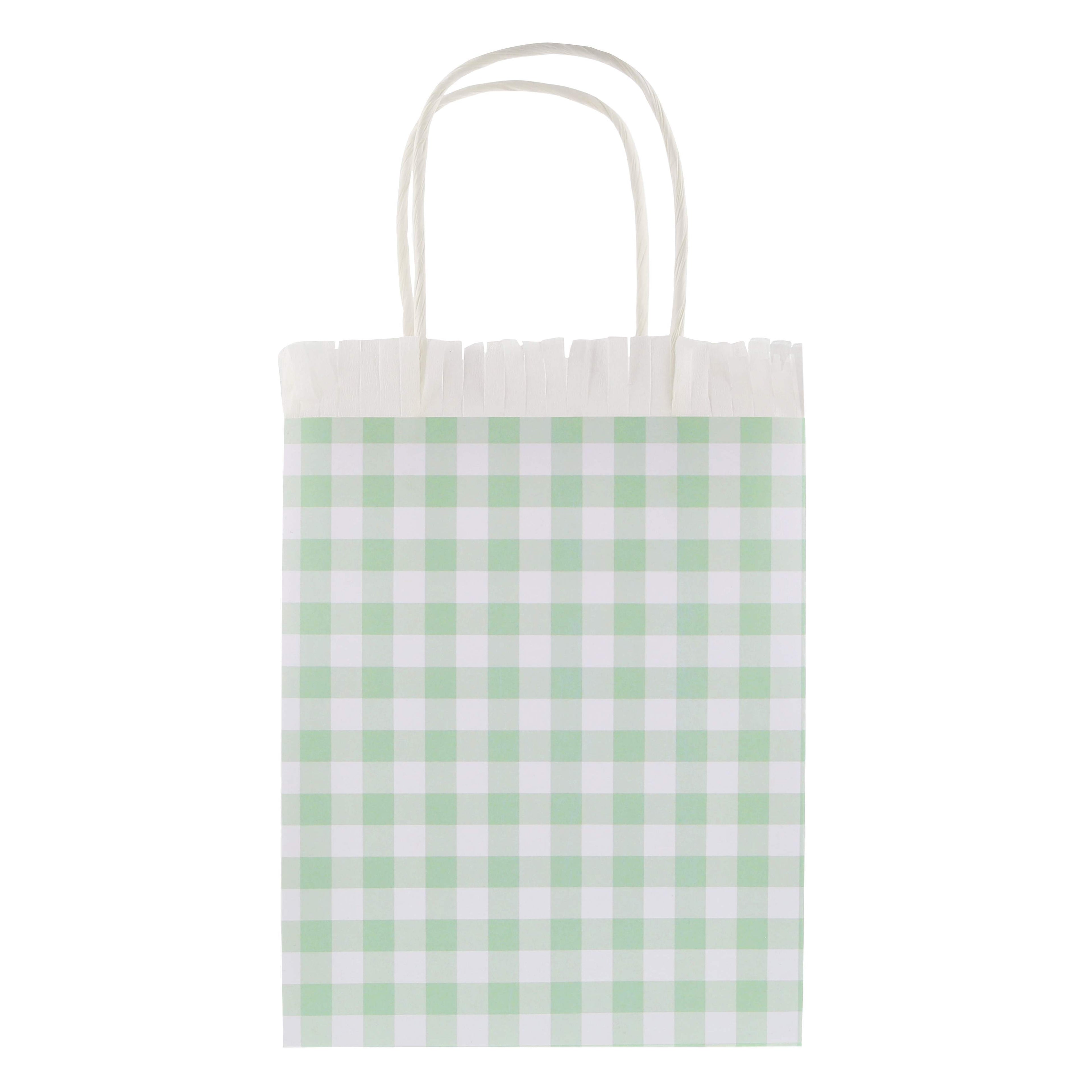 Favour Bag Gingham Pastello con Frange Meri Meri (8 pz)