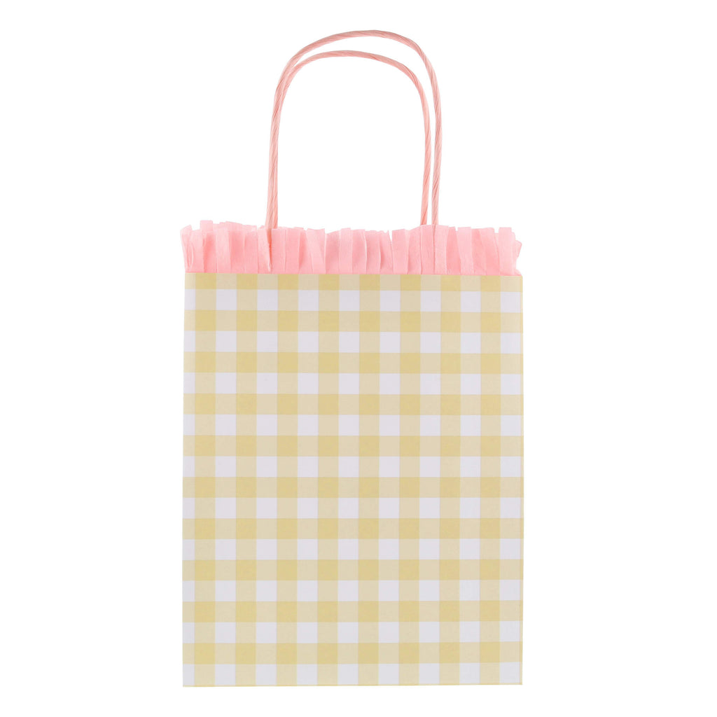 Favour Bag Gingham Pastello con Frange Meri Meri (8 pz)