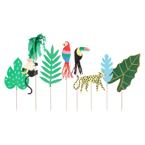 Cake Toppers Giungla (x 8)