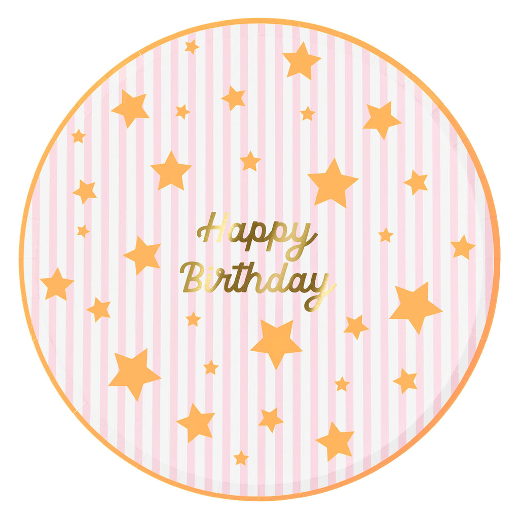Piatti Grandi Bright Star Happy Birthday Meri Meri (8 pz)