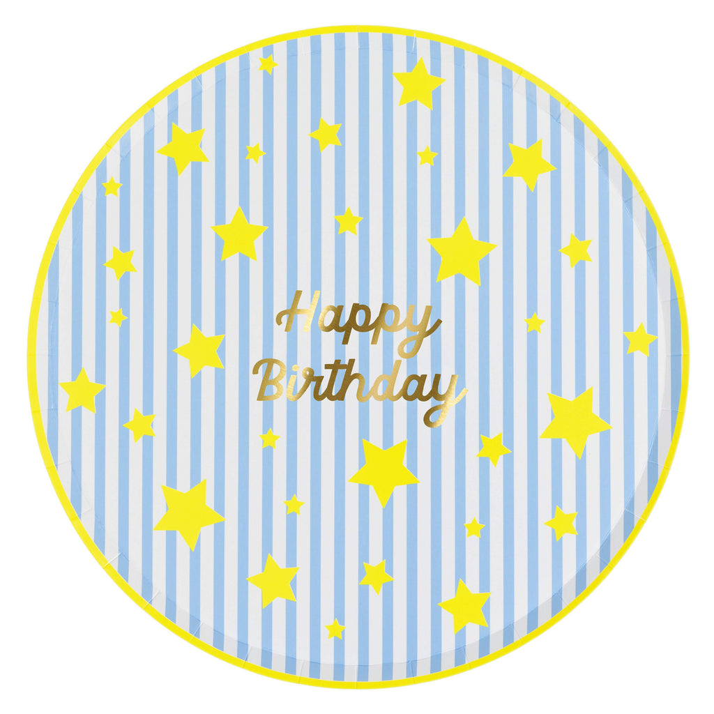 Piatti Grandi Bright Star Happy Birthday Meri Meri (8 pz)