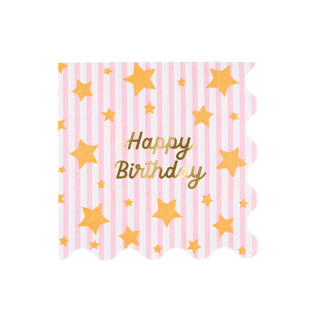 Tovaglioli Grandi Bright Star Happy Birthday Meri Meri (16 pz)