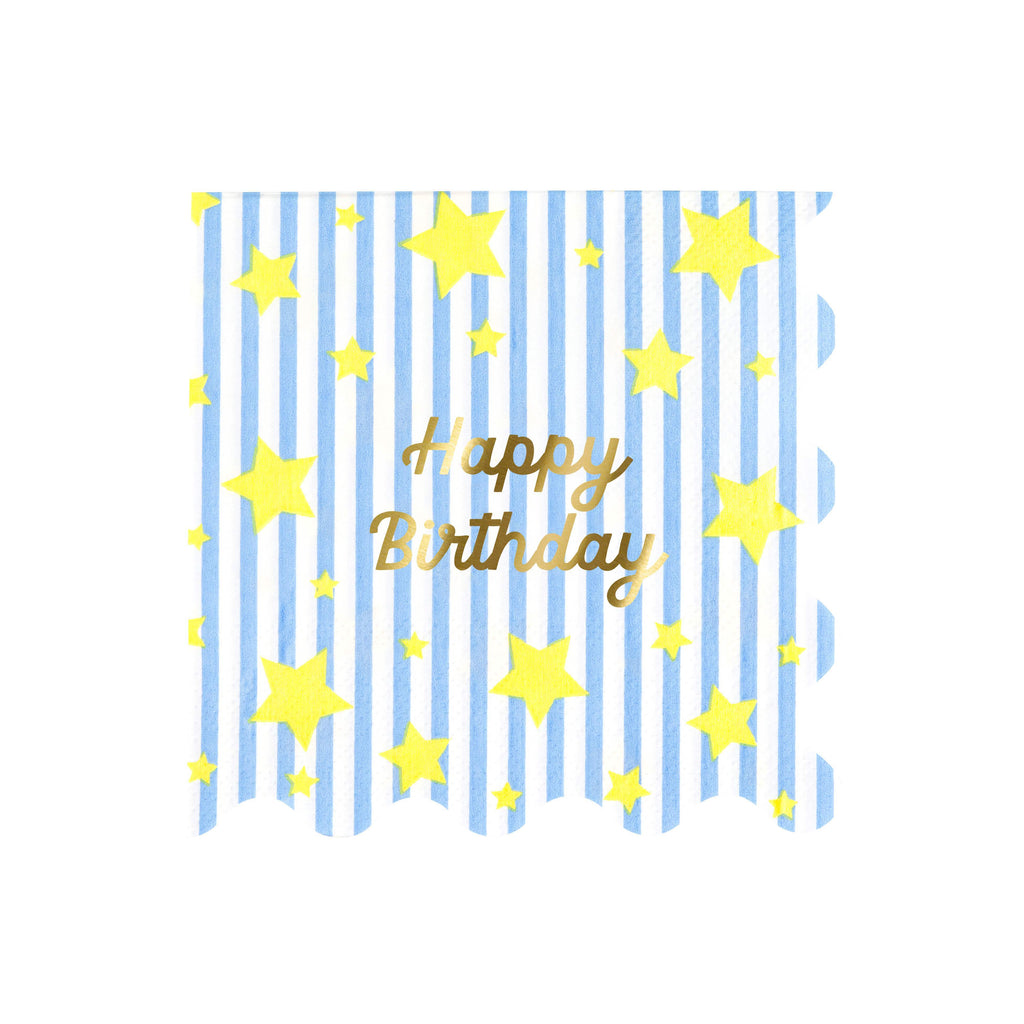 Tovaglioli Grandi Bright Star Happy Birthday Meri Meri (16 pz)