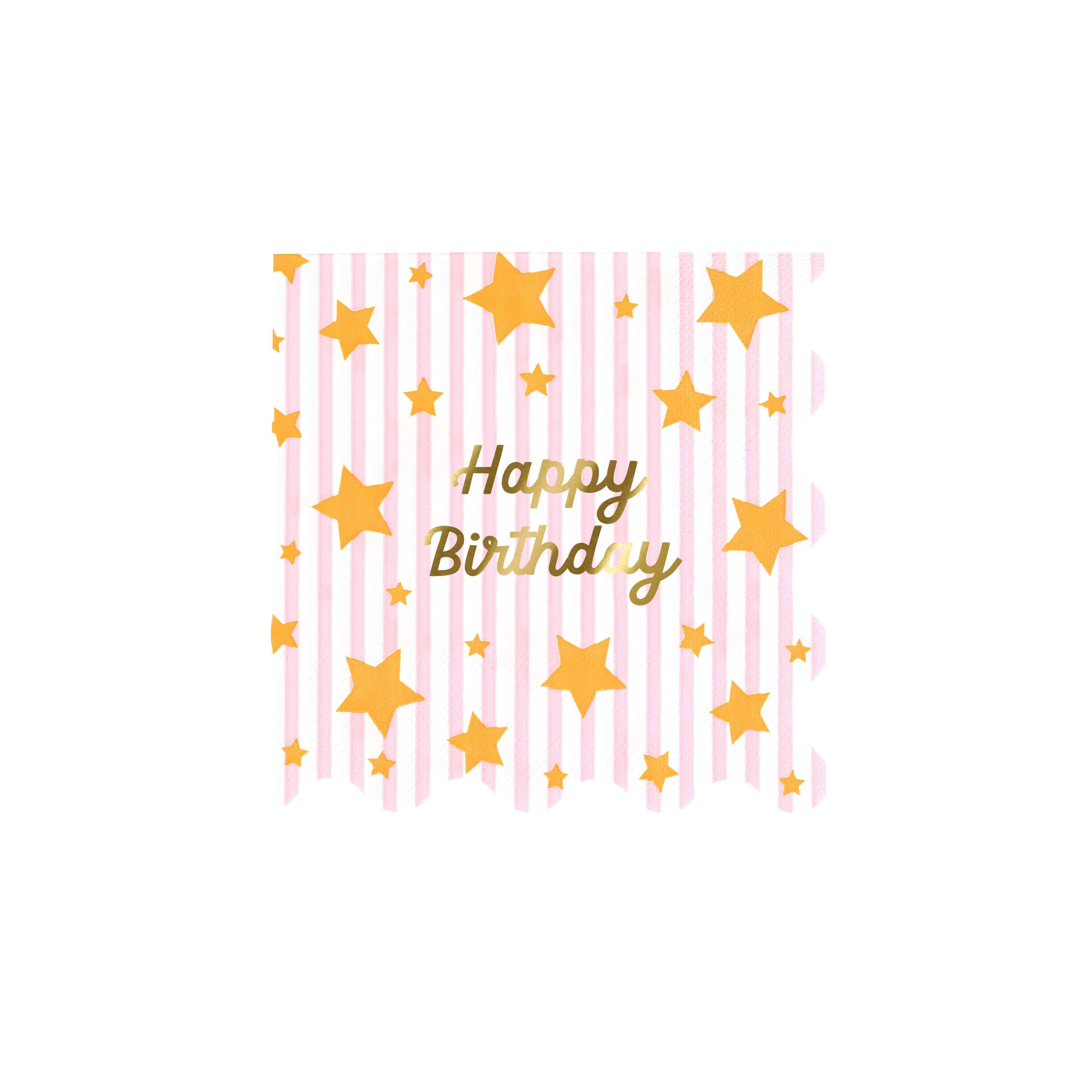 Tovaglioli Piccoli Bright Star Happy Birthday Meri Meri (16 pz)