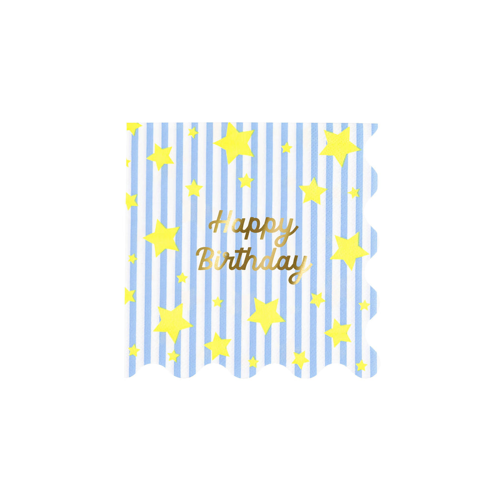 Tovaglioli Piccoli Bright Star Happy Birthday Meri Meri (16 pz)