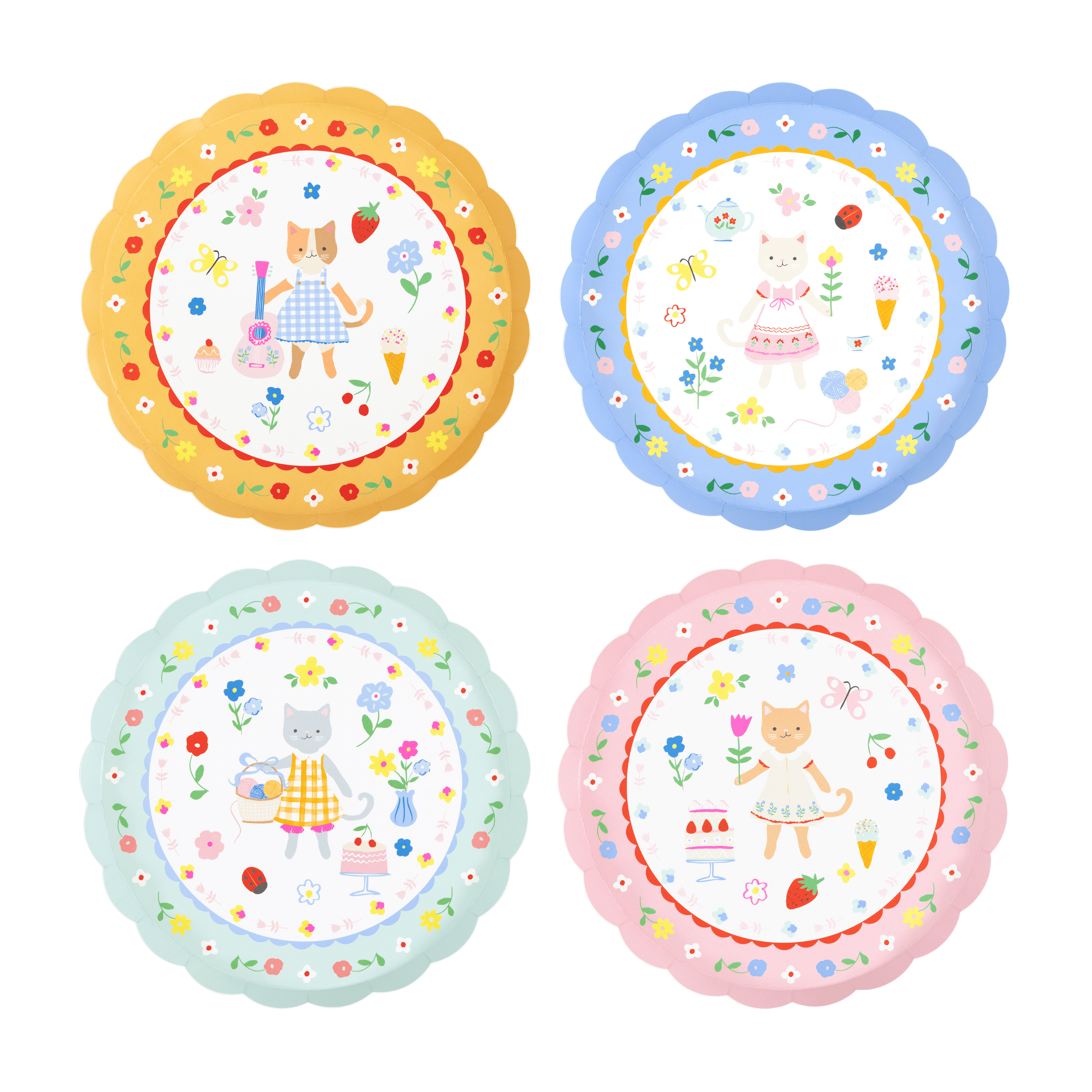Piatti Dessert Kittens (x 8)