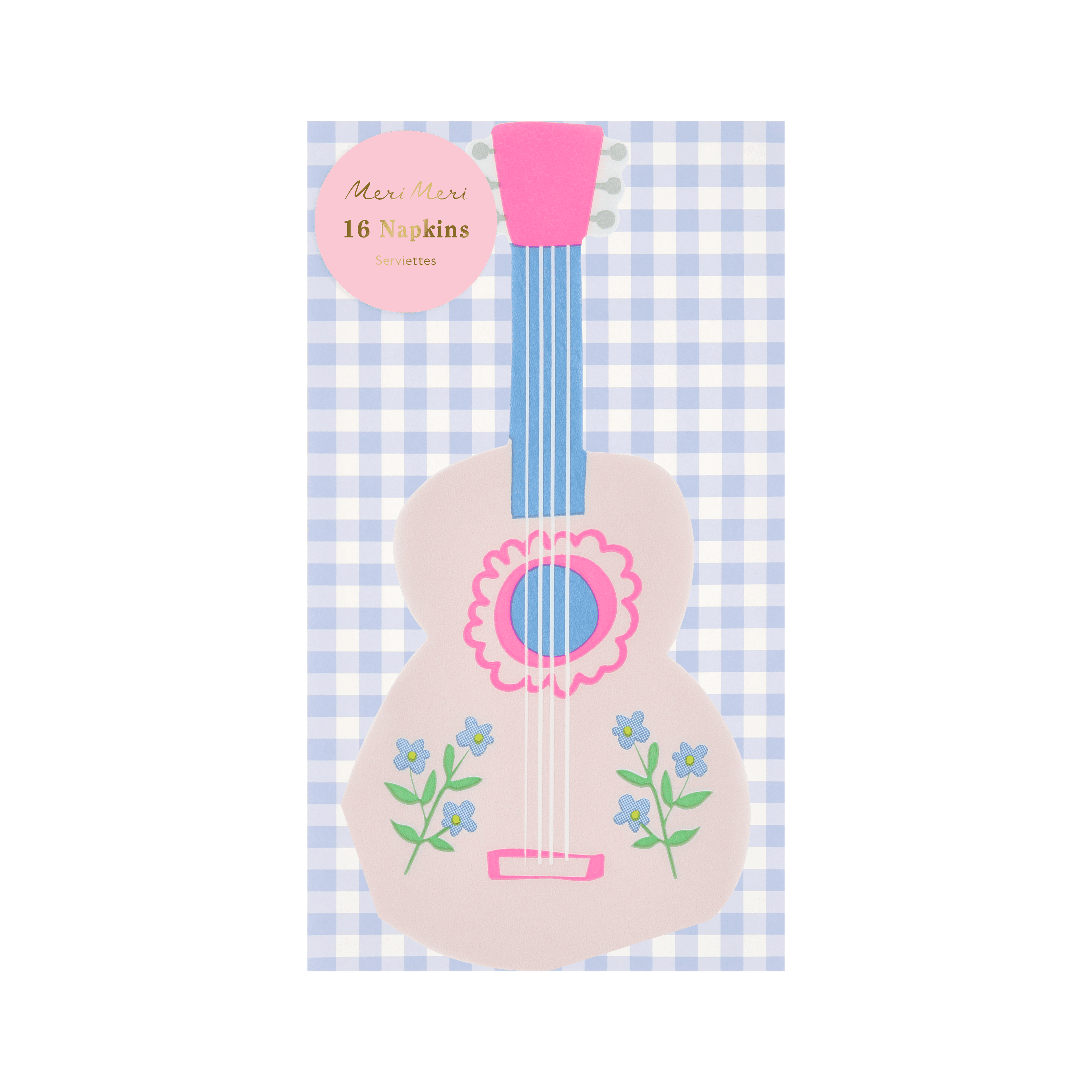 Tovaglioli Chitarra Rosa (x 16)