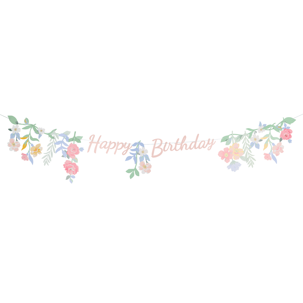 Floral Happy Birthday Garland – Ghirlanda Happy Birthday Floreale
