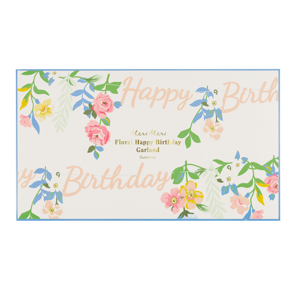 Floral Happy Birthday Garland – Ghirlanda Happy Birthday Floreale