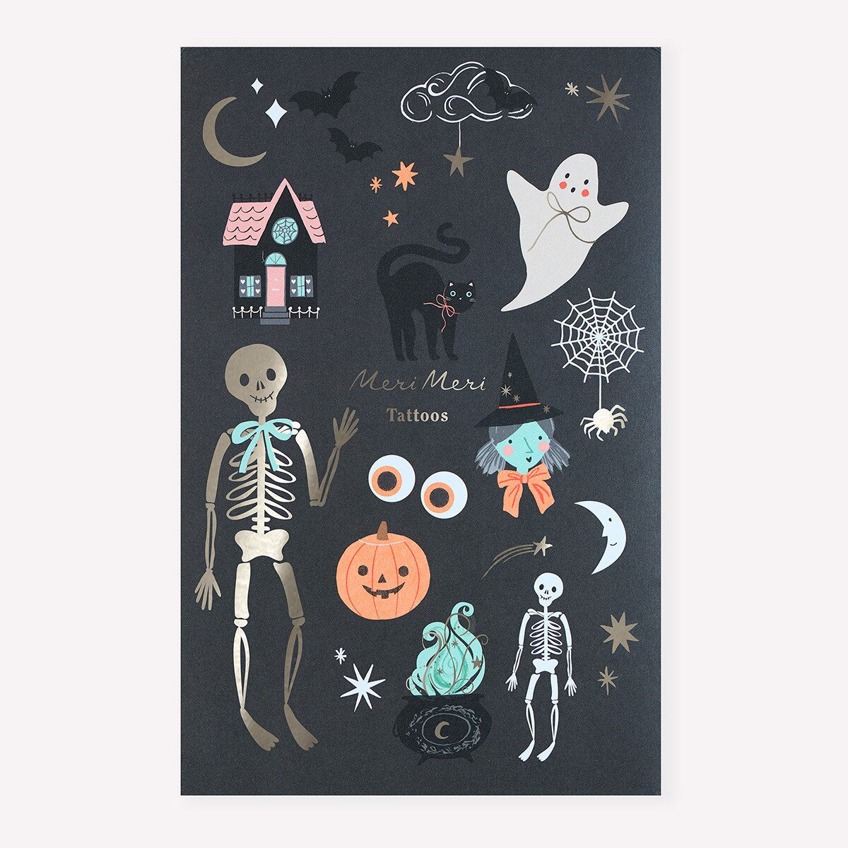 Tatuaggi Temporanei Halloween Meri Meri (2 fogli)