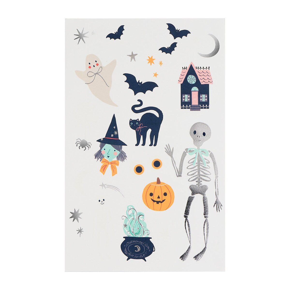 Tatuaggi Temporanei Halloween Meri Meri (2 fogli)