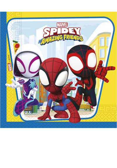 Tovaglioli Spidey & Friends 33x33 cm - 20 pz
