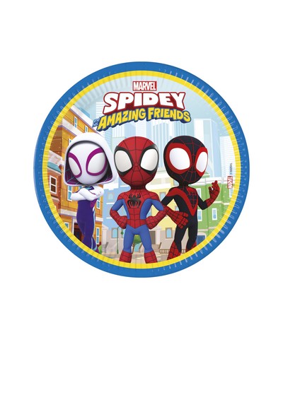Piatti Dessert Spidey & Friends 20 cm - 8 pz