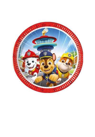 Piatti Dessert Paw Patrol - Rescue Heroes 20 cm - 8 pz