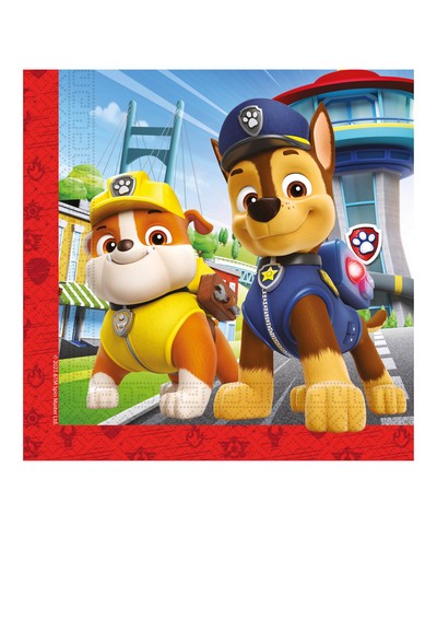 Tovaglioli Paw Patrol - Rescue Heroes 33 x 33 cm - 20 pz