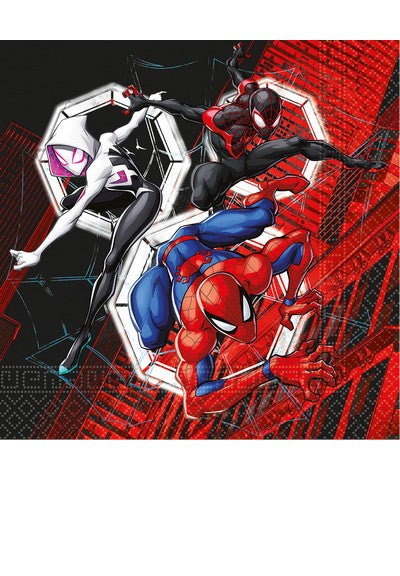Tovaglioli Spider-Man World of Webs 33x33 cm - 20 pz