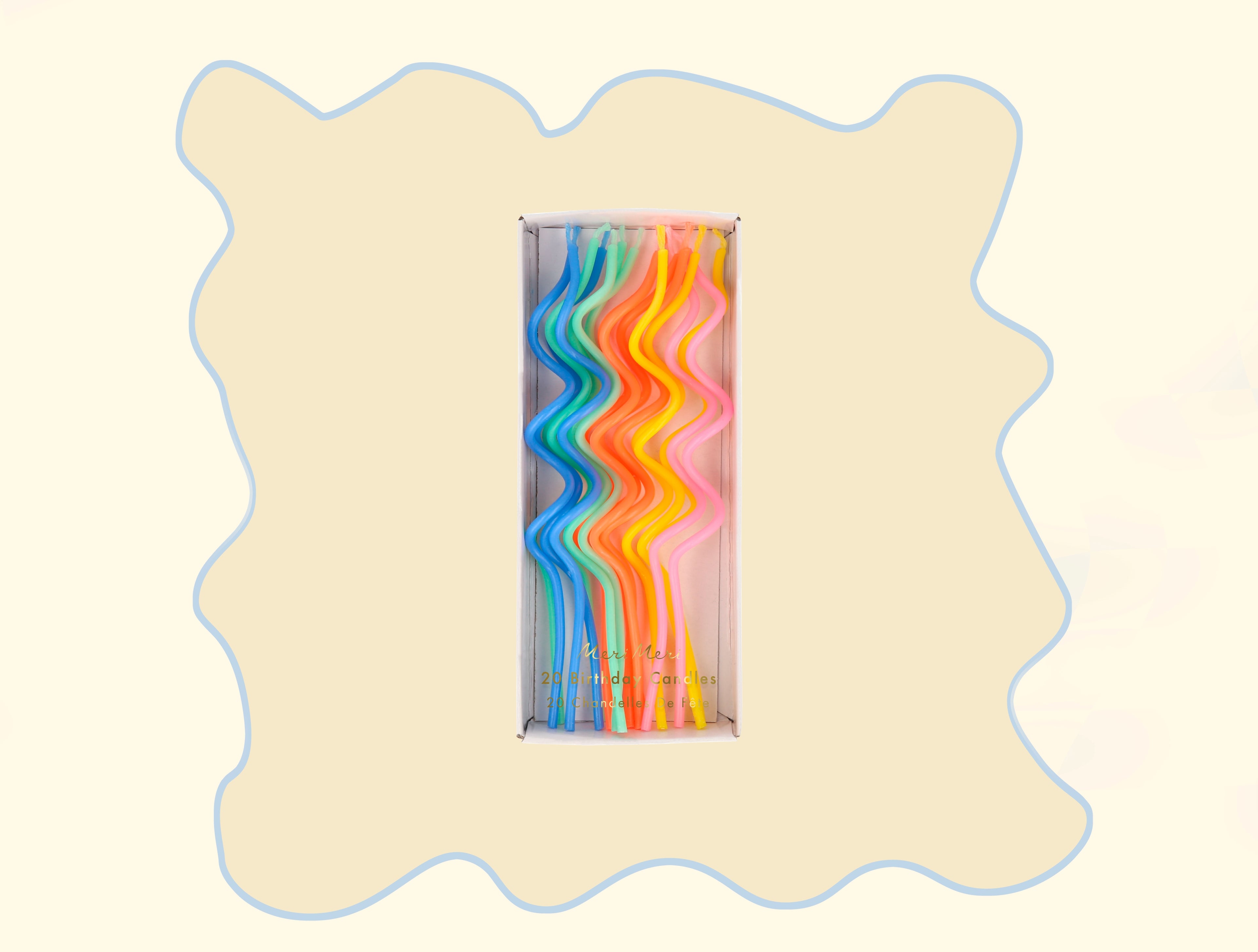 Candele swirly misti (x20)
