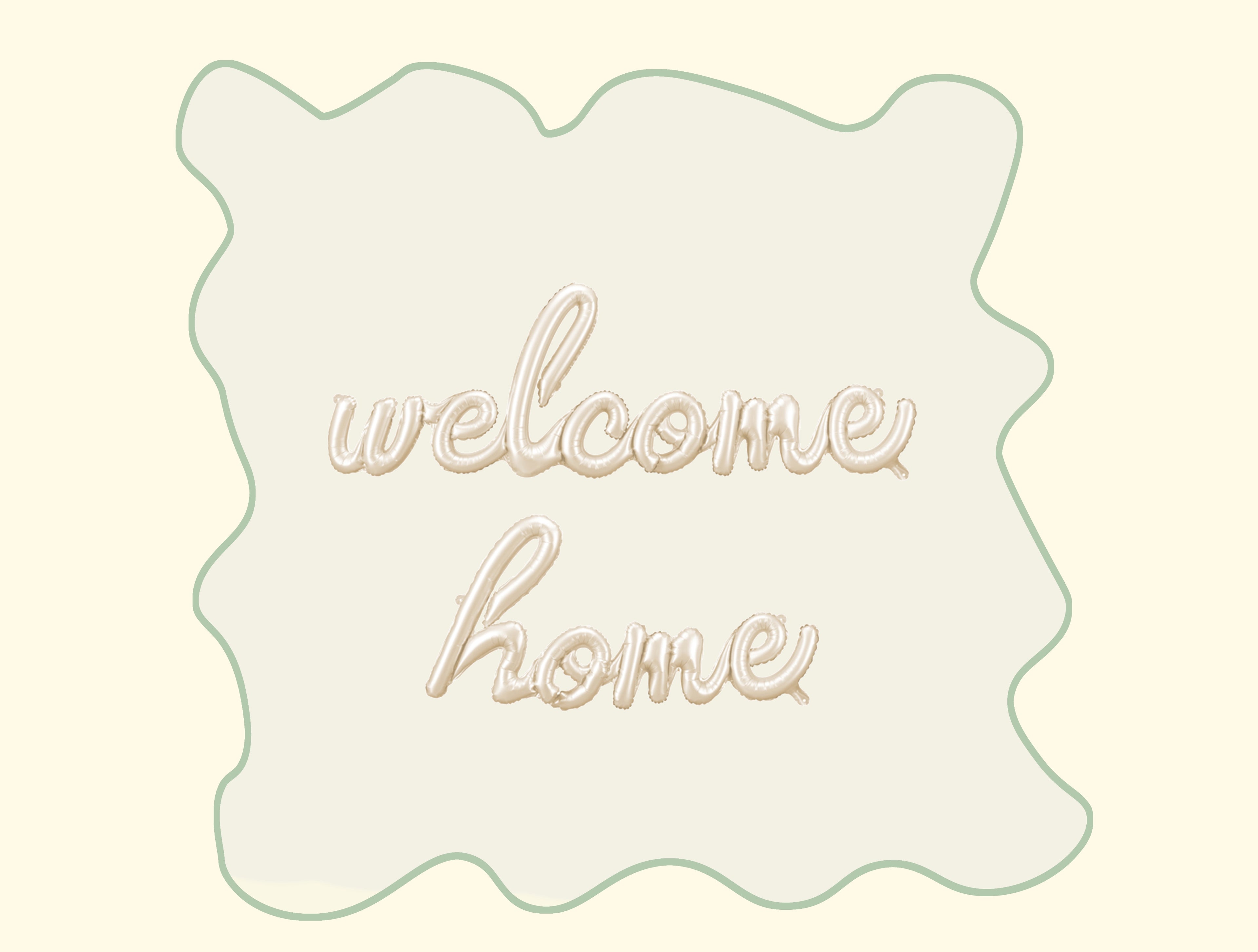 Foil balloon Welcome Home 258x55 cm