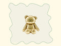 Foil balloon bear gold 38x42cm
