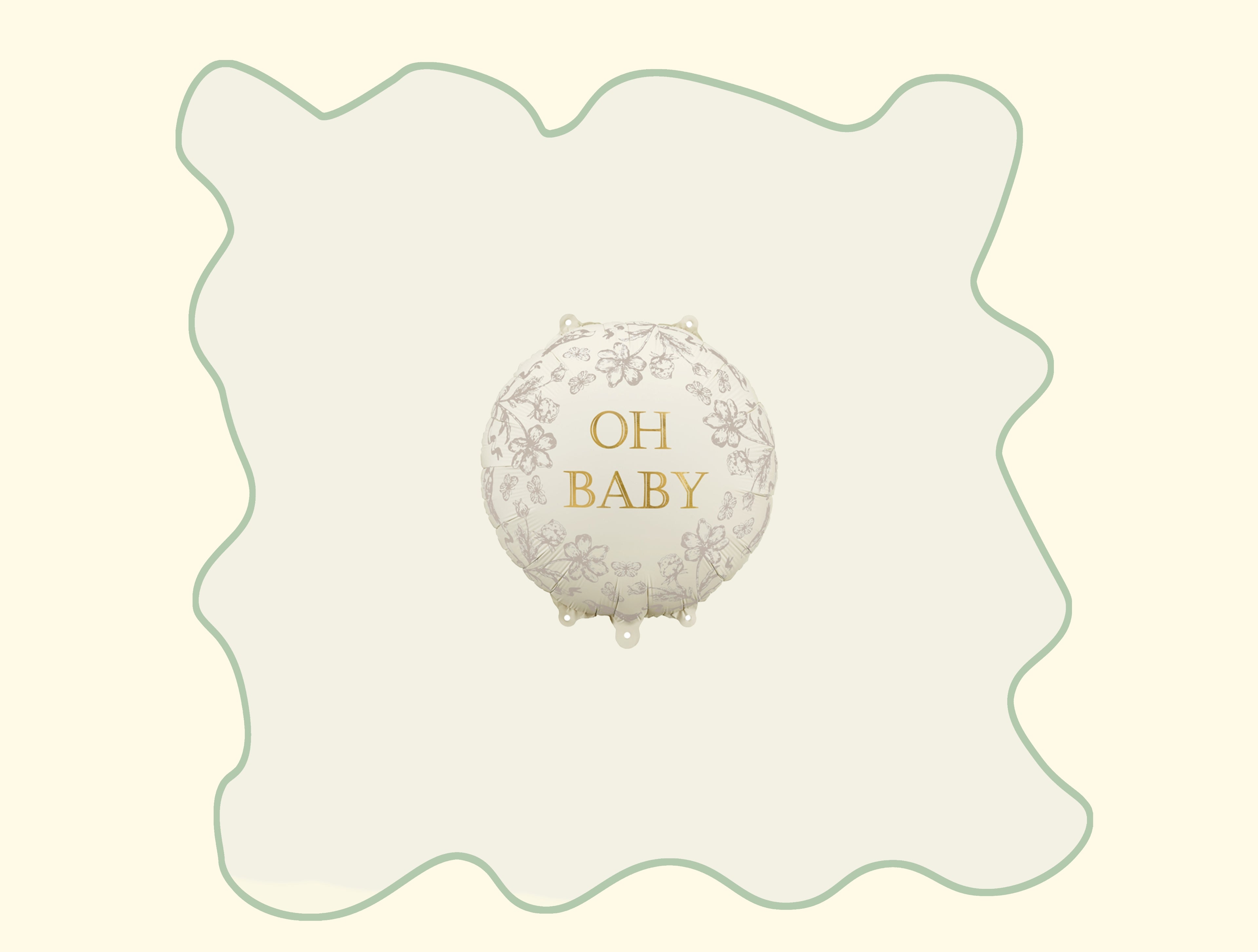 Foil balloon "Oh Baby" 35cm