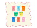 Bicchieri Color Pop Happy Birthday