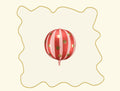Foil balloon Starry ball 50 cm Red