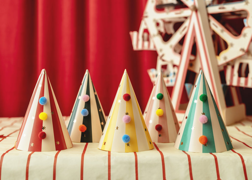 Cappellini con Pompon Circus (x 6)