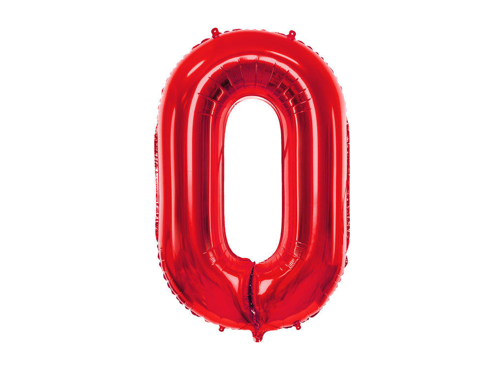 Palloncino foil Numero "86cm", Red