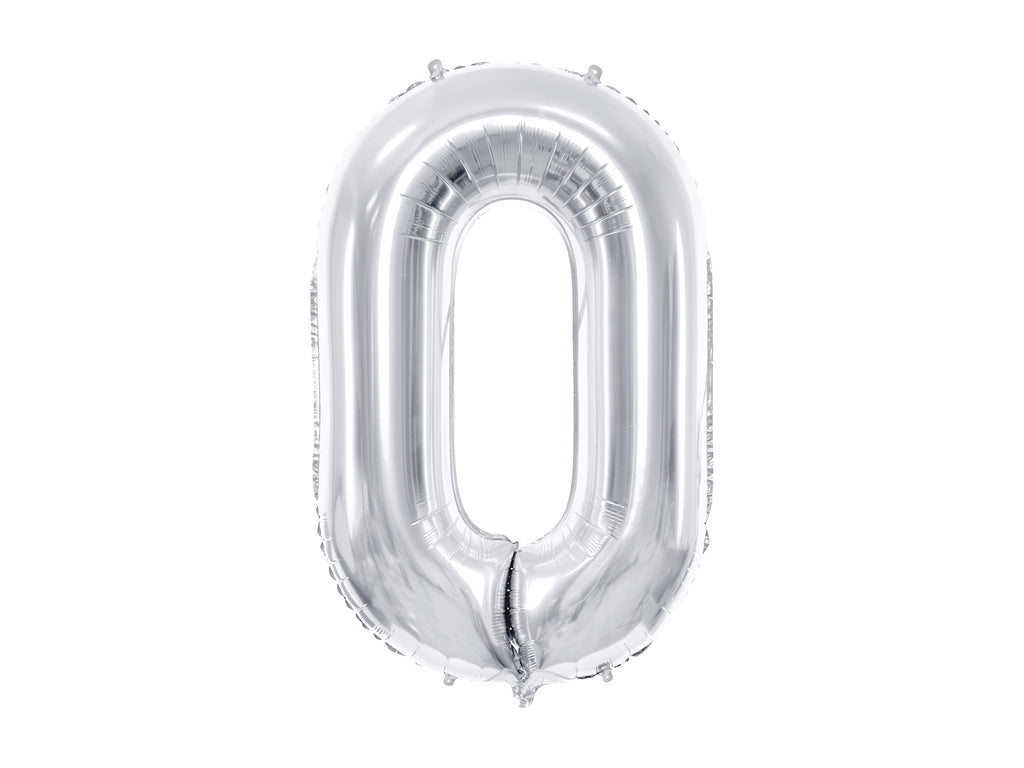 Palloncino foil Numero "86cm", Silver
