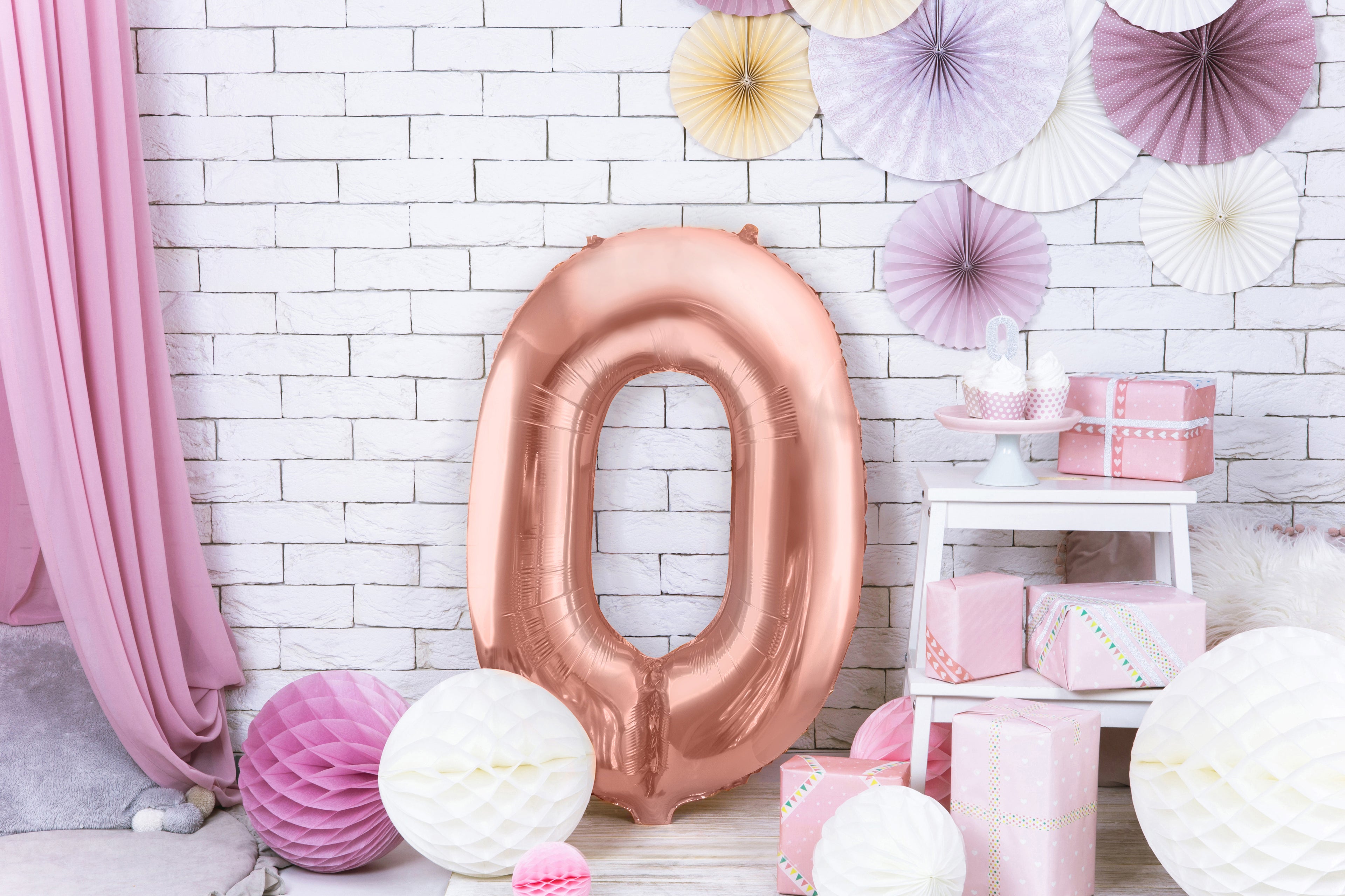 Palloncino foil Numero "86cm", Pink