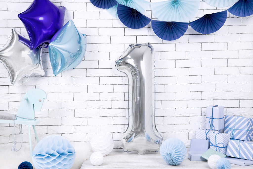 Palloncino foil Numero "86cm", Silver