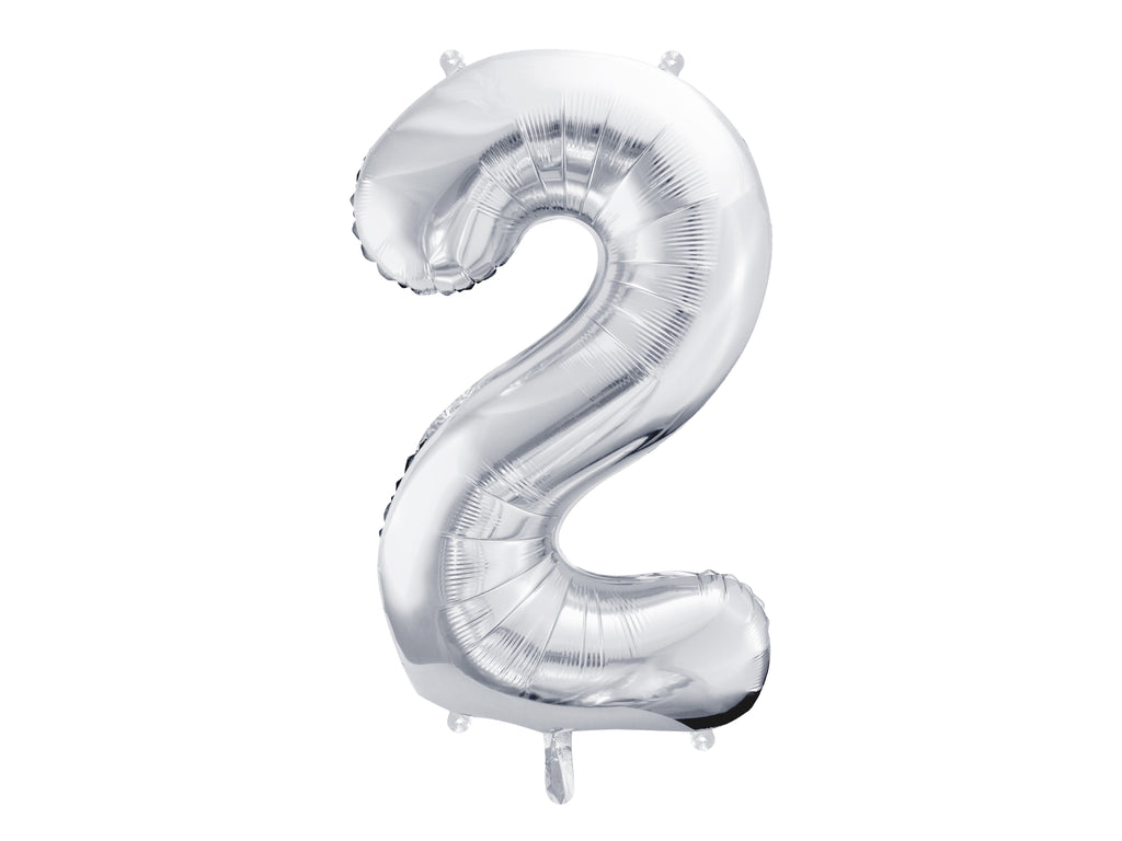 Palloncino foil Numero "86cm", Silver