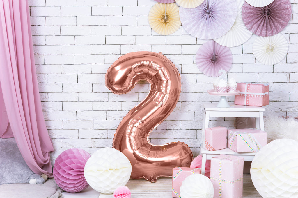 Palloncino foil Numero "86cm", Pink