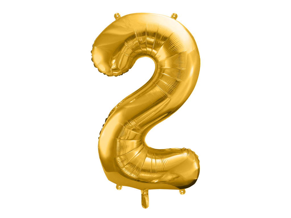 Palloncino foil Numero "72cm", Light Gold