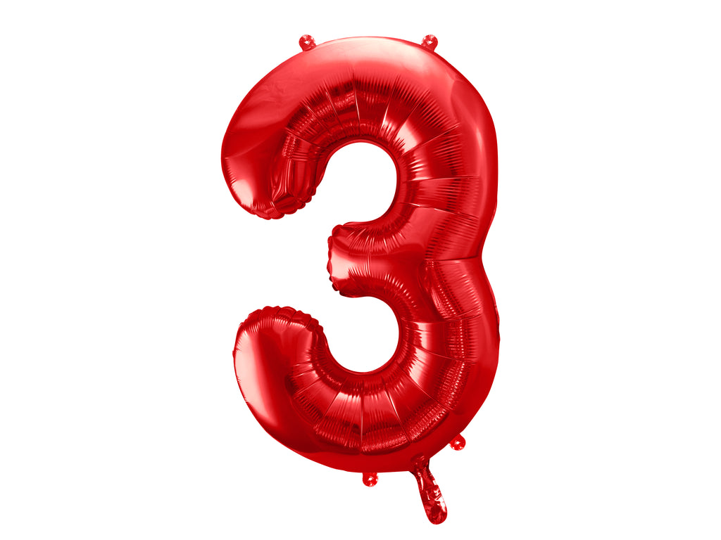 Palloncino foil Numero "86cm", Red