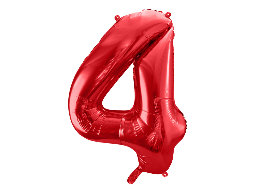 Palloncino foil Numero "86cm", Red