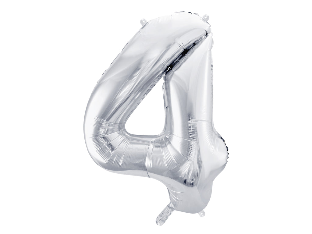 Palloncino foil Numero "86cm", Silver