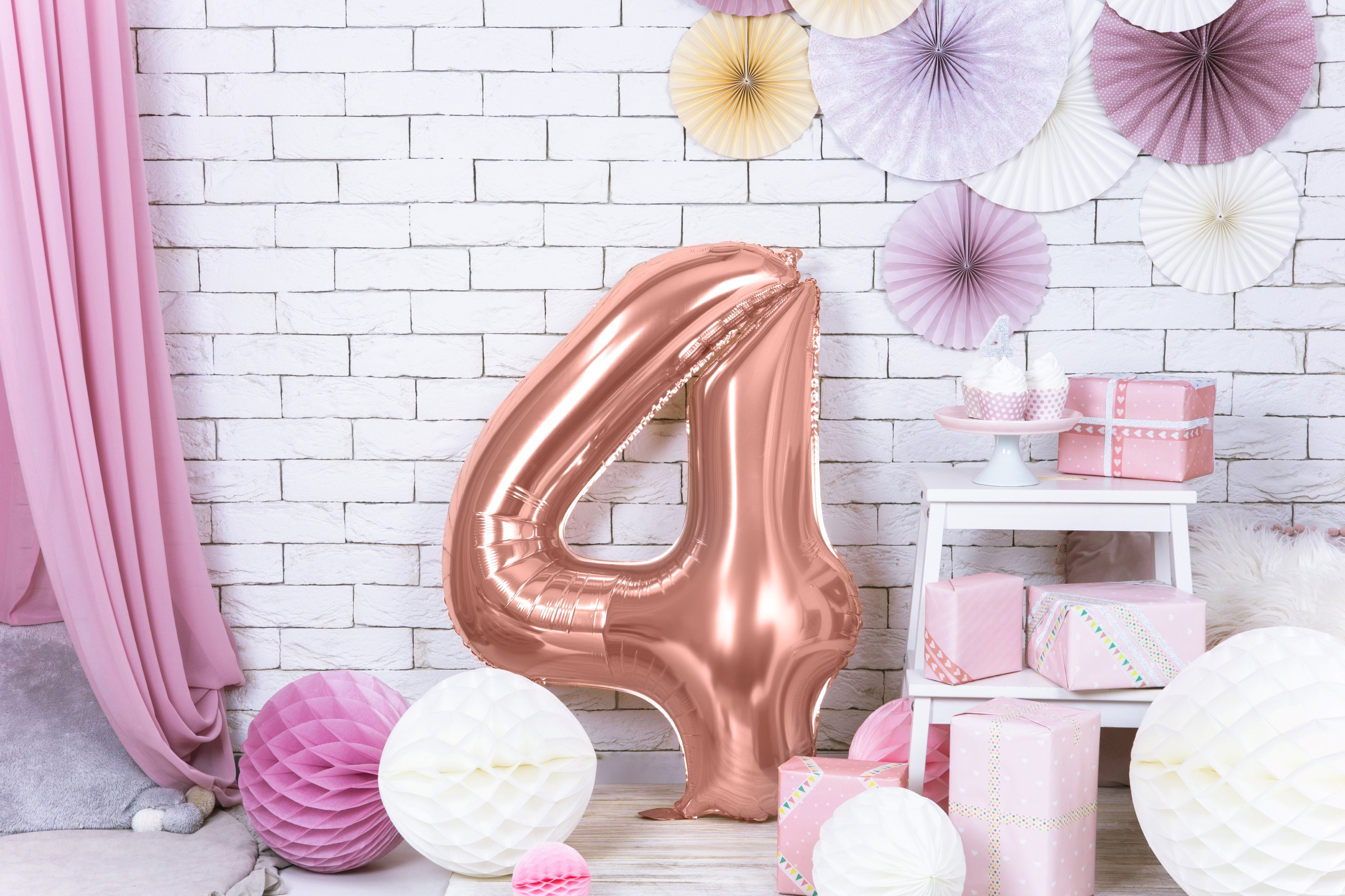 Palloncino foil Numero "86cm", Pink