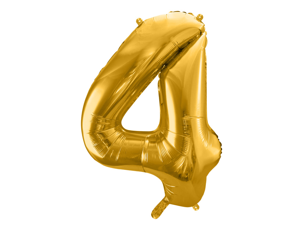 Palloncino foil Numero "72cm", Light Gold